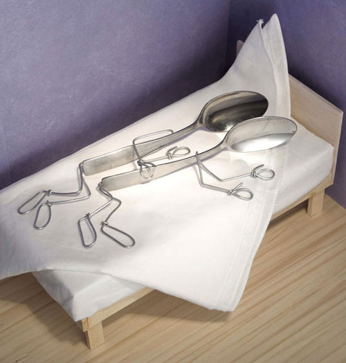 Spoons Spooning by Terry Border