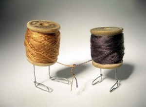 Thread Shaking Hands by Terry Border