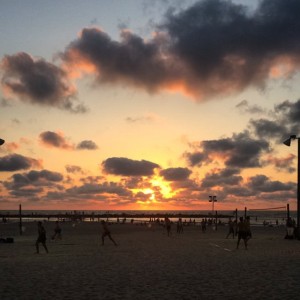 volleyball on the beach